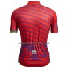 Completo Maglia + Pantaloncino con bretelle 2022 Campionati del mondo UCI Manica Corta Wollongong Rosso Multicolore